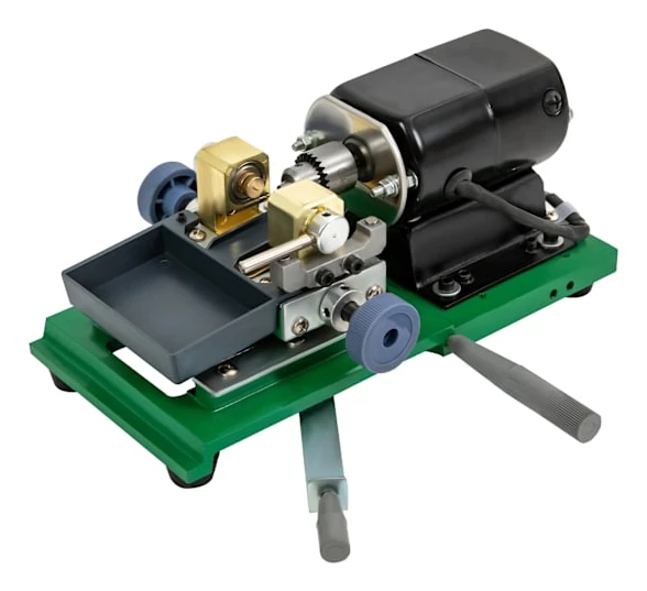 Pärlborrmaskin - Smyckesborrpress - 360 W Effekt - Justerbar Hastighet - Fotpedal - För Pärlor, Ädelstenar, Trä, Keramik - Grön