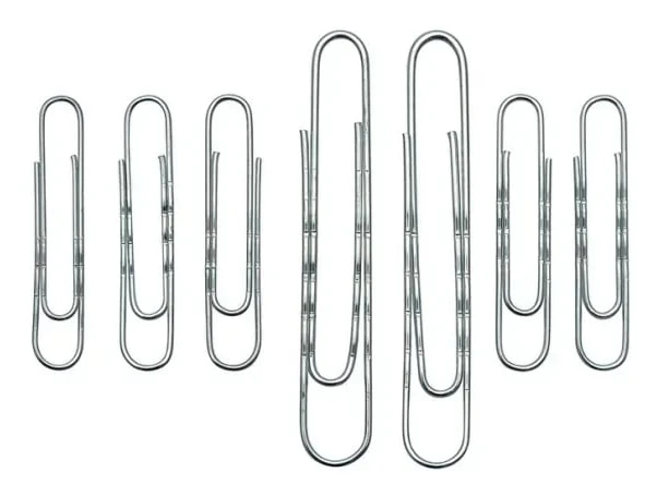 Wedo 124 75100, Galvaniserad metall, Silver, 77 mm, 100 styck