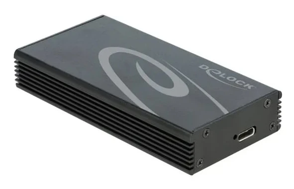 Delock - Förvaringslåda - M.2 NVMe Card / PCIe (NVMe) - USB 3.2 (Gen 2x2) - svart