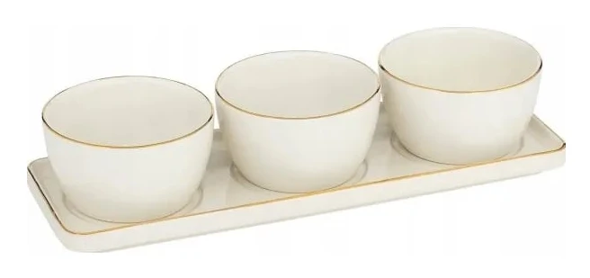 Secret de Gourmet snackskålar på tallrik ARYA
