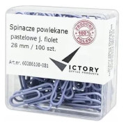 Victory Office gem 28 mm 100 st. ljuslila - plastbehållare