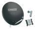 SCHWAIGER SAT-anlägg 80 cm 6 deltagare Quattro-LNB (utan switch) antracit med multiswitch 5/6