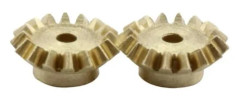 Mässings mikroväxelset Sol Expert modul 0,3 Z16K3 metallväxlar (Ø x H) 5,22 mm x 1 mm 2 st