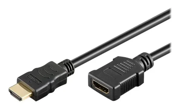 MicroConnect - Ultra High Speed - HDMI-förlängningskabel - HDMI hane till HDMI hona - 2 m - svart - 4K60 Hz (4096 x 2160) stöd, Returkanal för ljud...
