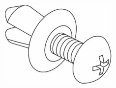 CUBIC skruvnitar 5 x 11 mm AF för formtäckning 2088-0511