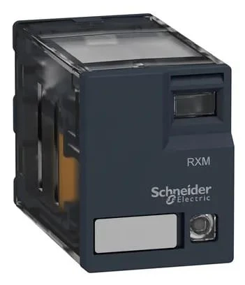 SCHNEIDER ELECTRIC RXM insticksrelä med LED och 4 C/O-kontakter 6A och 230 VAC matning
