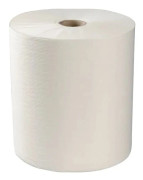 Handdukspapperulle ABENA Care-Ness Excellent Minus 1-lagers 213m x 20,3cm Ø19,5cm vit nyfiber
