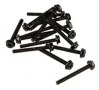 XSPC skruvar typ 6-32, 30 mm, 16 st, svarta (5060175587787)