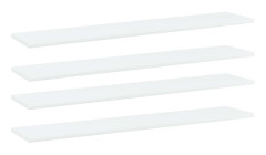 Hyllplan 4 st vit 100x20x1,5 cm spånskiva