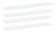 Hyllplan 4 st vit 100x20x1,5 cm spånskiva