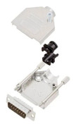 TRU COMPONENTS TCDTZK15DBPK 7708496 D-SUB stiftremssats 180° Polantal: 15 Lödskål 1 st