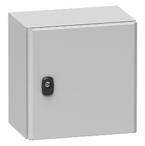SCHNEIDER ELECTRIC Väggskåp metall S3D, 1200 x 1000 x 300 mm HxBxD RAL7035 med monteringsplatta, IP66, 1 dörr
