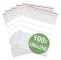 Tryckförslutningspåse med textetiketter (B x H) 180 x 250 mm transparent polyeten 100 st