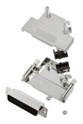 TRU COMPONENTS TCD45PKM25HDP44K 7709452 D-SUB stiftlistsats 45° Polantal: 44 Lödskål 1 st