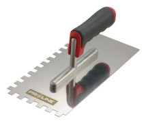 Paca spackel/uftaprak i rostfritt stål 270 * 130 mm, 6 * 6 tänder, tvåkomponentskaft, aluminium proline