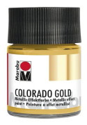 Marabu 12640005784, Guld, Metallisk, Vattenbaserad färg, Vätska, 50 ml, 1 styck