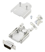 TRU COMPONENTS TCMHDM09DMPK 7708536 D-SUB stiftremssats 180° Antal stift: 9 Lödskål 1 st