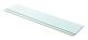 Hyllplan 2 st glas genomskinlig 100x20 cm