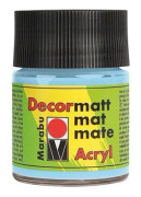 Marabu Decormatt Acryl, 50 ml, Blå, Mat, Flaske, Vandafvisende
