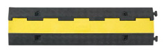 Kabelskyddsramp, 70x5 cm, svart gul, kraftig gummi