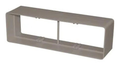 fresh plastsystem rekt. nippel/skarvstycke 204x60 mm, grå