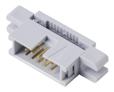 TRU COMPONENTS TC-13537804 pol-kontaktförbindelse med fästfläns 2 rader 10 poler 1 st