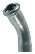 VSH böj. 28 mm 45 g mf/mf - M-bock XPress rostfri press