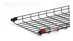Csslr Plus gallerbricka 60 mm, 450 mm, 3000 mm, tråd Ø4,5 mm svart BK8 (3 m)