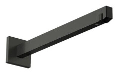 Duscharmbåge 390 mm 1/2" handdusch svart krom