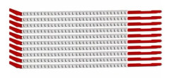 Brady SCN-10-L, Svart, Vit, Nylon, 300 styck, RoHS, 2,7 mm, 3,4 mm