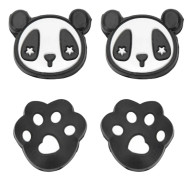 4 st silikagel tennisracket stötdämpare Söt Panda klo mönster vibrationsdämpare sporttillbehör