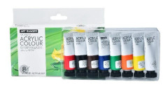 Akrylfärg set 8 st. 22 ml standardfärger