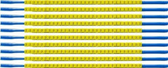 Brady SCNG-07-2, Svart, Gul, Nylon, 300 styck, 2,4 mm