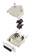 Amphenol L17DTPK-M-25+L77SDB25S D-Sub honkontakt set 180 ° Antal poler: 25 Lödhona 1 st