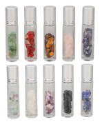 10 st eterisk olja rullflaska läckagesäker transparent glasflaska DIY för massage