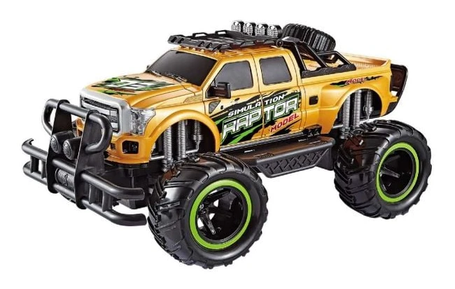 Raptor R/C 1:12, 2,4GHz 7,4V Li-Ion, gul