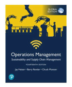 Operations Management: Sustainability and Supply Chain Management, Global Edition