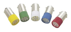 Barthelme 70113036 LED-signallampa röd BA9s 24 V/DC, 24 V/AC 1,2 lm