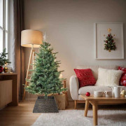 vidaXL Julgransring Svart 60 x 60 x 28 cm Vattenhyacint
