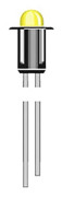 Oshino MD-302R LED-signallampa röd 2,1 V/DC 6 mcd