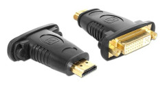 65467 - DeLOCK Adapter HDMI male > DVI 24+5 pin female - Videokort - HDMI / DVI - DVI-I (hona) till HDMI (hane)