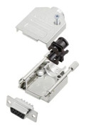 TRU COMPONENTS TCDTZK09DBSK 7709624 D-SUB-skärningssats 180° Antal poler: 9 Lödhuvud 1 st