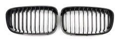 Framgrill, Hållbar ABS-plast, Direkt ersättningspassform,Glansig svart