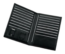 Jüscha 42004, Läder, Svart, 18 kort, 150 mm, 110 mm, 10 mm
