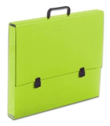 Portfölj/briefcase med handtag A3 5 cm Penmate ljusgrön