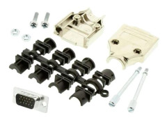 MH Connectors MHDTPK9HD15MS-K D-Sub stiftlistset 180°, 9 lödpunkter