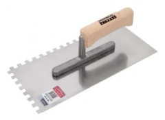 Modeco fläkt i rostfritt stål kedje-/sågbärare med träfäste 280x130x8 mm - MN-73-408
