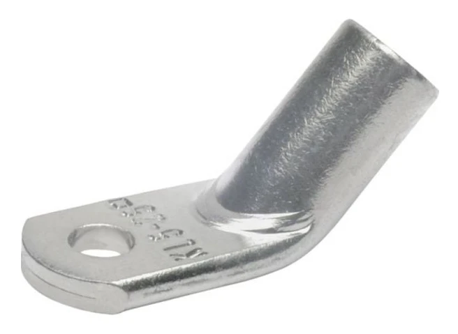Klauke 51R1245, Rörformig ringkabelsko, Plåtburk, Vinklad, Rostfritt stål, Koppar, 185 mm ²