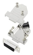 TRU COMPONENTS TCD45NT15MDBSK 7709260 D-SUB inställningslist-set 45° polantal 15 lödöar 1 st