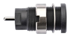 Schützinger DI SEB 8632 Ni / SW säkerhetsinfällningshylsa stift-diameter 1,9 mm, svart, 1 st